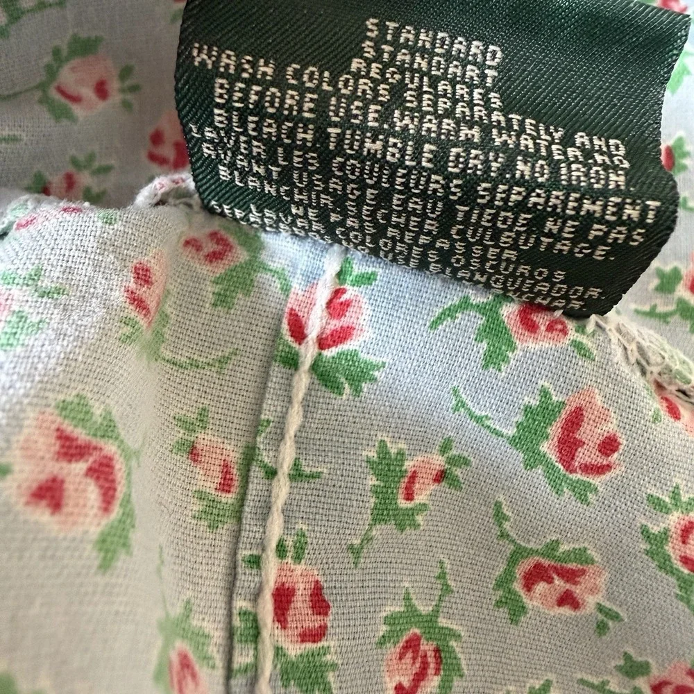 Vintage Ralph Lauren Standard Pillowcases Cotton Ditsy Floral Abby Cottage 80s